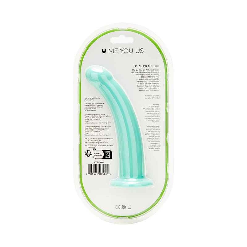 Me You Us 7 Inch Curved Silicone Dildo