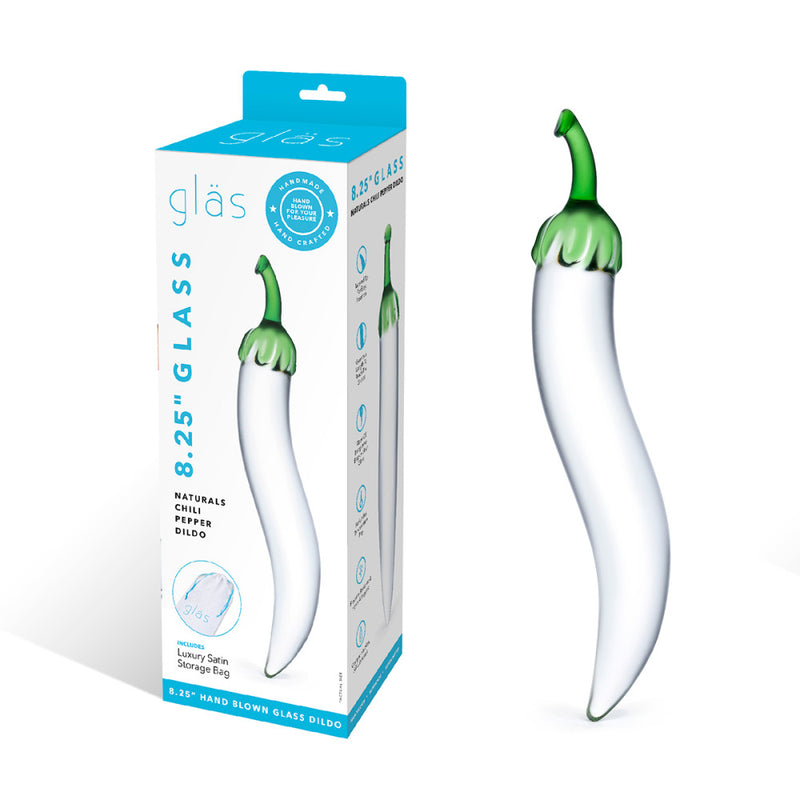 GLAS 8-Inch Chili Pepper Dildo